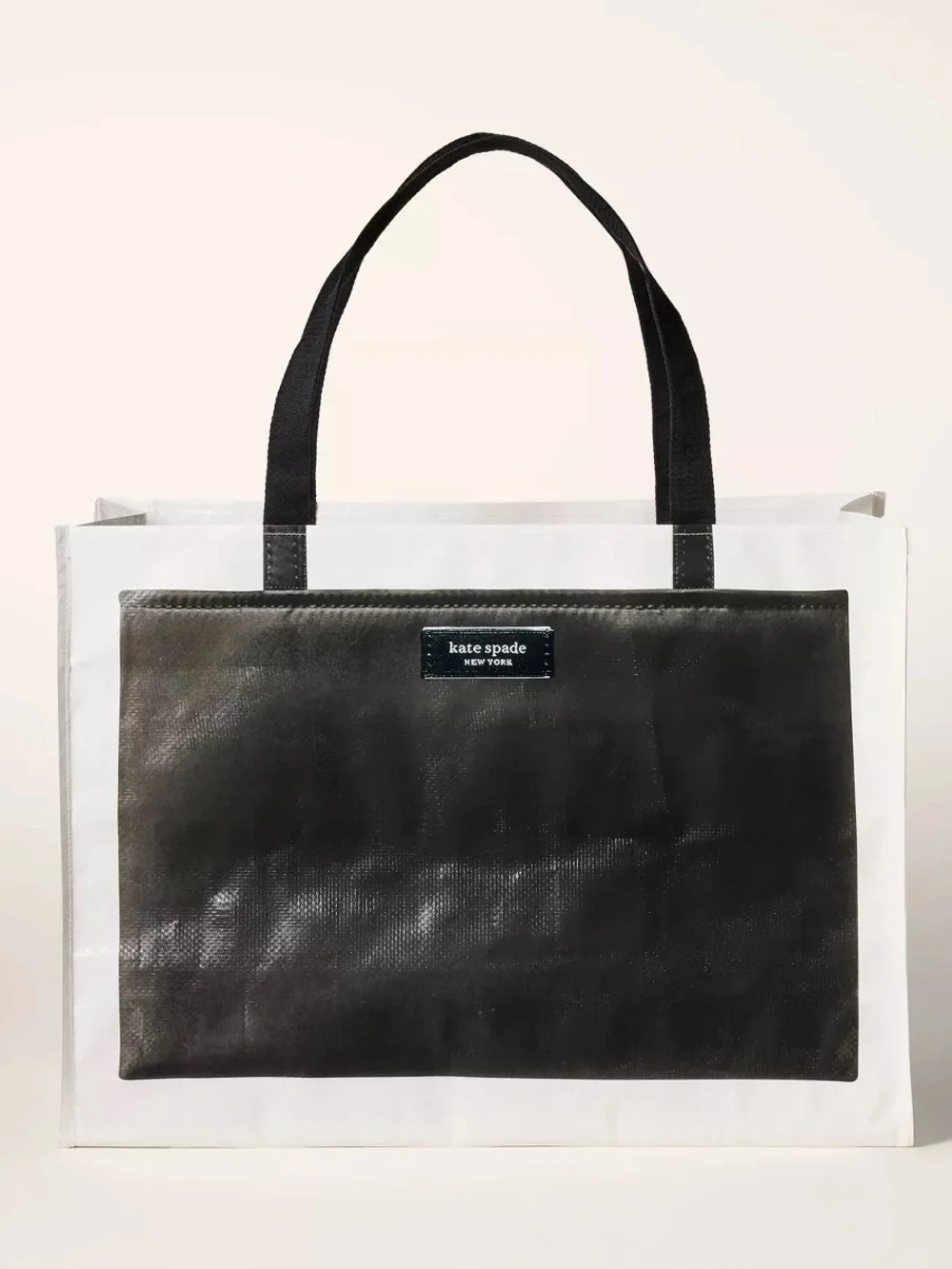 New - Kate Spade X Target - Large Black and White Tote Bag